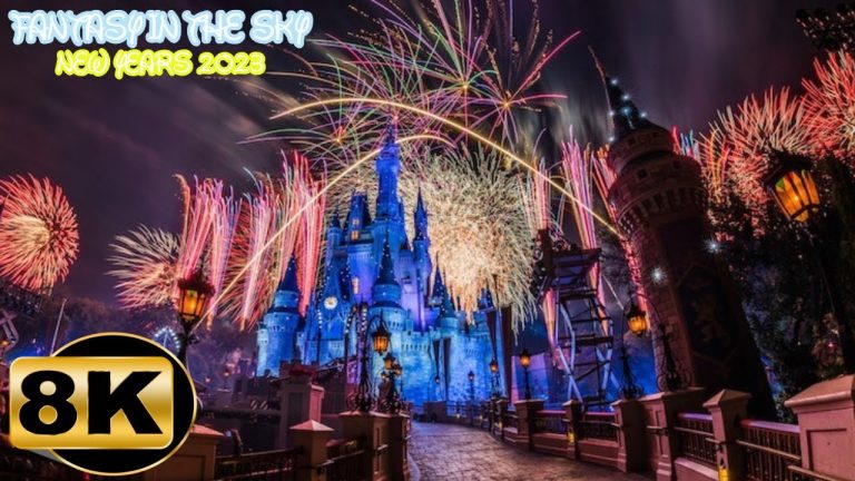 Magic Kingdom Fantasy in Sky Fireworks 2023 - 8K