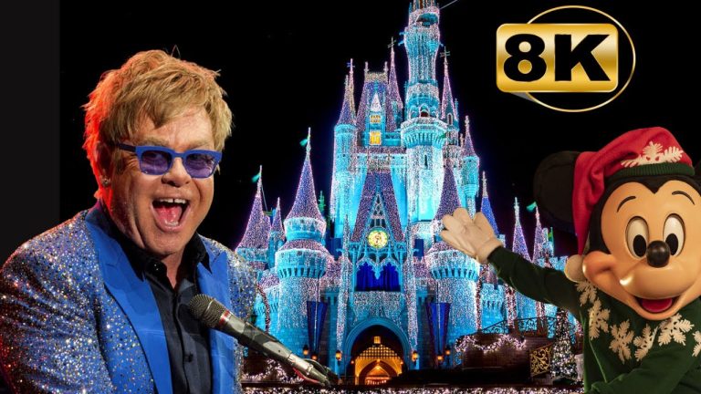 Elton John at Disney Magic Kingdom Christmas Performance of "Tiny Dancer" {8k}