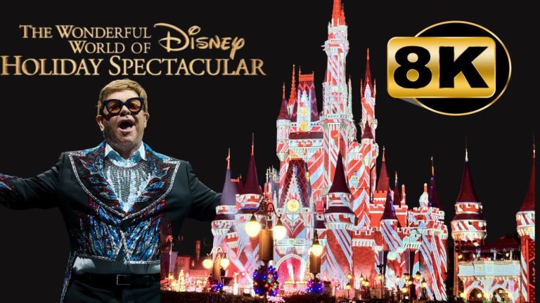 Elton John at Disney Magic Kingdom Christmas Performance of "Your Song" {8k}