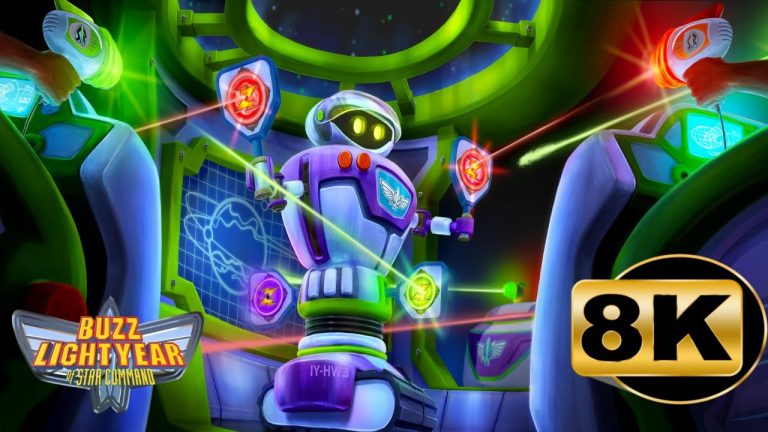 Epic Space Battle: 8K Buzz Lightyear Ride Full Experience