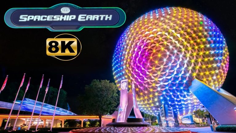 Spaceship Earth - 8K 2025 UPDATE -POV Full Ride Attraction