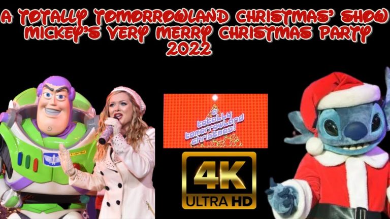 A Totally Tomorrowland Christmas Stage Show | 4K HD 60fps Mickey’s Very Merry Christmas Party 2022