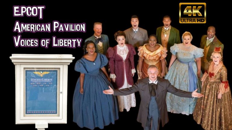 Epcot American Pavillion Voices of Liberty | 4K POV | Walt Disney World Show #1