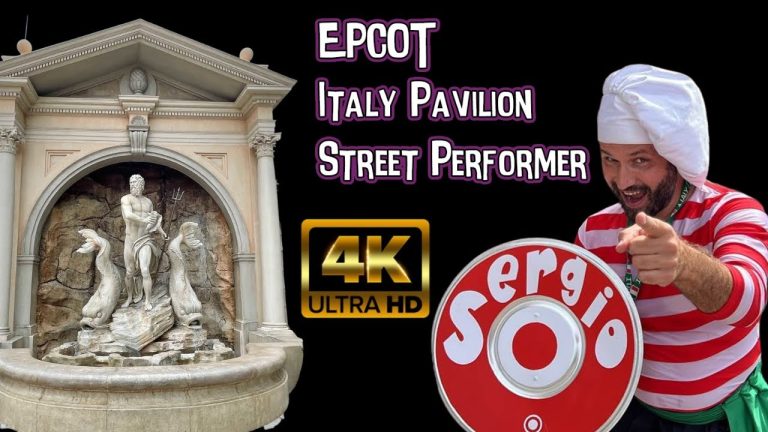 Epcot Italy Pavillion Master Juggler Sergio | 4K POV | Walt Disney World