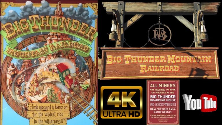 Big Thunder Mountain Railroad Ride Full Ride Attraction 4K POV - Disneyland