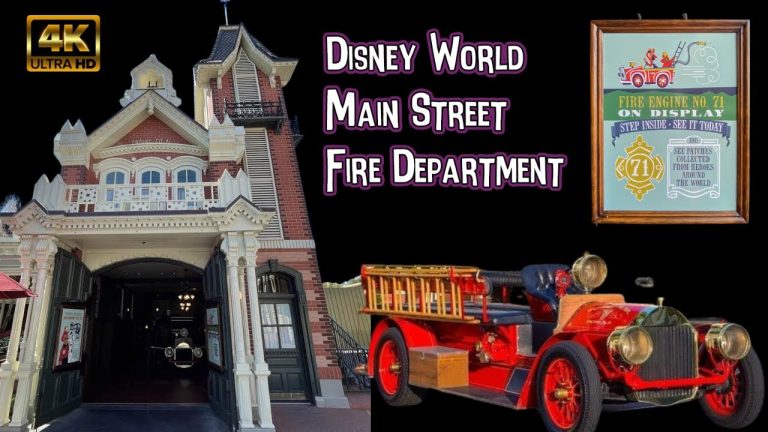 Main Street Fire Department Magic Kingdom | 4K POV | Walt Disney World