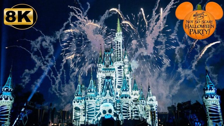 Mickey's Not-So-Scary Halloween Party 2025 Fireworks in 8K