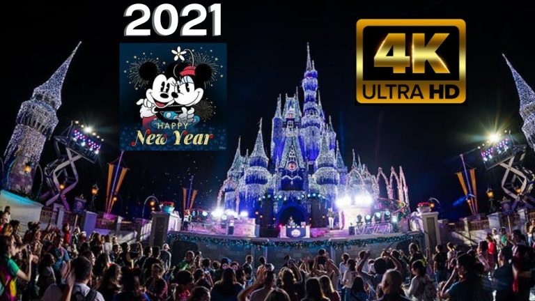 Disney's Fantasy in the Sky New Years Eve Fireworks 2021 | 4K HD Show | Magic Kingdom | Walt Disney