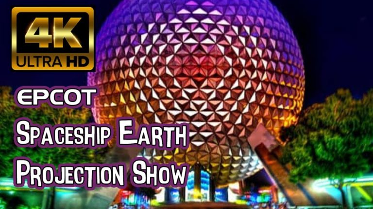 Epcot Spaceship Earth Holiday Projection | 4K POV | Epcot World Showcase: Walt Disney World
