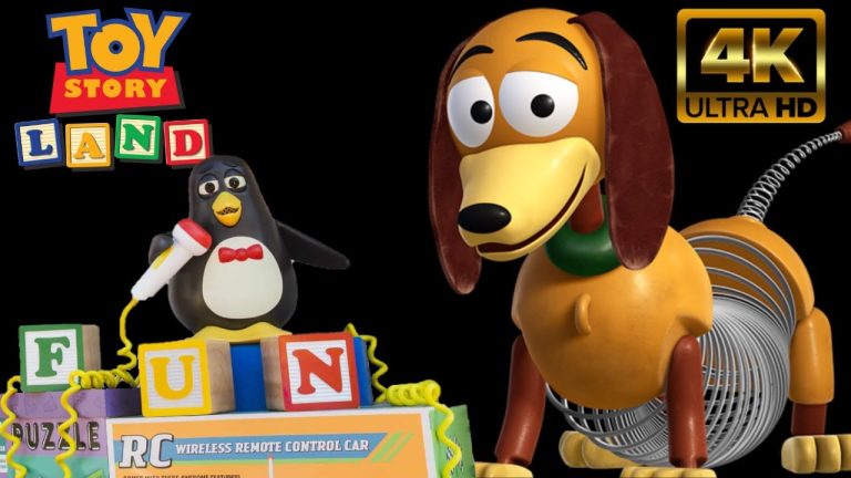 Slinky Dog Dash | 4K POV - 1st ROW Full ride Attraction | Toy Story Land Hollywood Studios