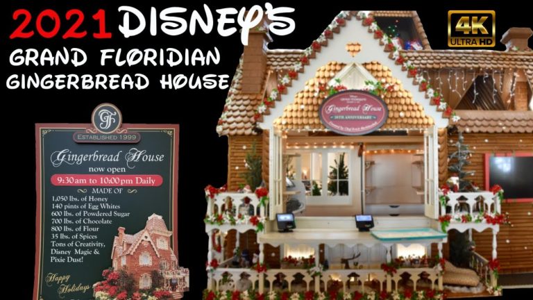 Disney’s Grand Floridian Resort Gingerbread House | 4K HD | Walt Disney World Holidays 2021