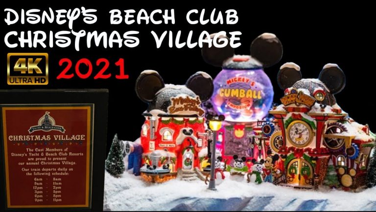 Disney’s Yacht Club Village Train Display | 4K HD |Epcot International Festival of the Holidays 2021
