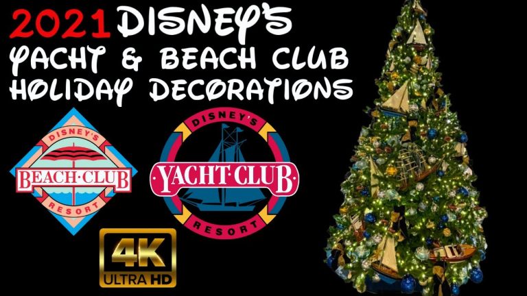 Disney’s Yacht Club Christmas | 4K HD Experience |Epcot International Festival of the Holidays 2021