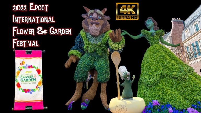 Epcot International Flower & Garden Festival | 4K HD Stroll || Walt Disney World