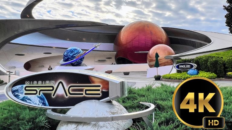 Mission Space | 4K HD 60fps FULL RIDE World Discovery in Epcot Walt Disney World