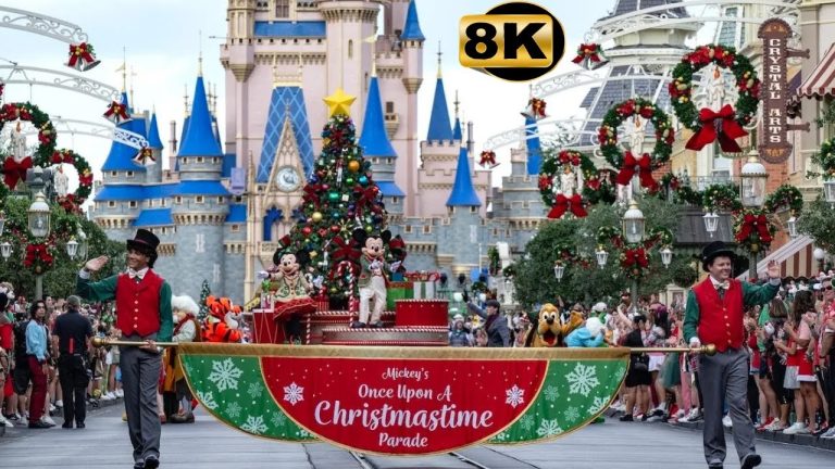 2025 Christmas Day Parade "Disney Once Upon A Christmastime Parade" Magic Kingdom 8K Color