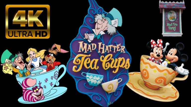 Mad Tea Party Mad Hatter Tea Cups | 4K HD Full Ride Attraction | Fantasyland Magic Kingdom |Disney
