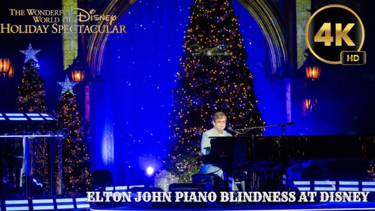 RAW FOOTAGE!! Elton John Blinded Playing Piano Disney on Castle Stage LIVE!