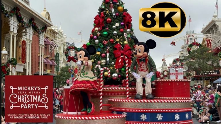 2024 Christmas Parade "Disney Once Upon A Christmastime Parade" Town Hall Magic Kingdom 8K Color