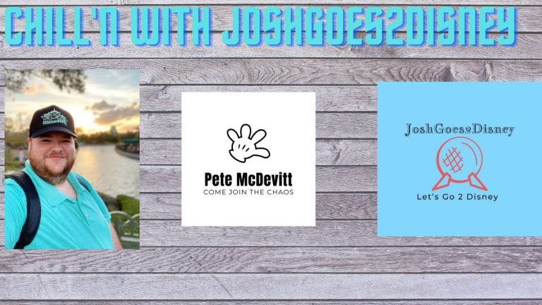 Disney Innovators Josh Goes 2 Disney is going to "Chill with Pete McDevitt".