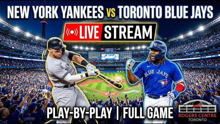 LIVE: Yankees vs Blue Jays - MLB Game Live Stream & Play-by-Play⁠