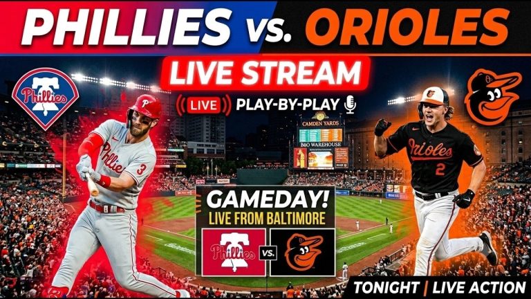 📱 Baltimore Orioles vs Philadelphia Phillies ⚾🔥 Live MLB Play-by-play Watch!