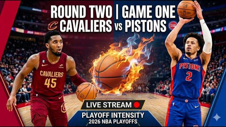 Cavaliers vs. Pistons: Round 2 Game 1 NBA ​LIVE Playoff Clash